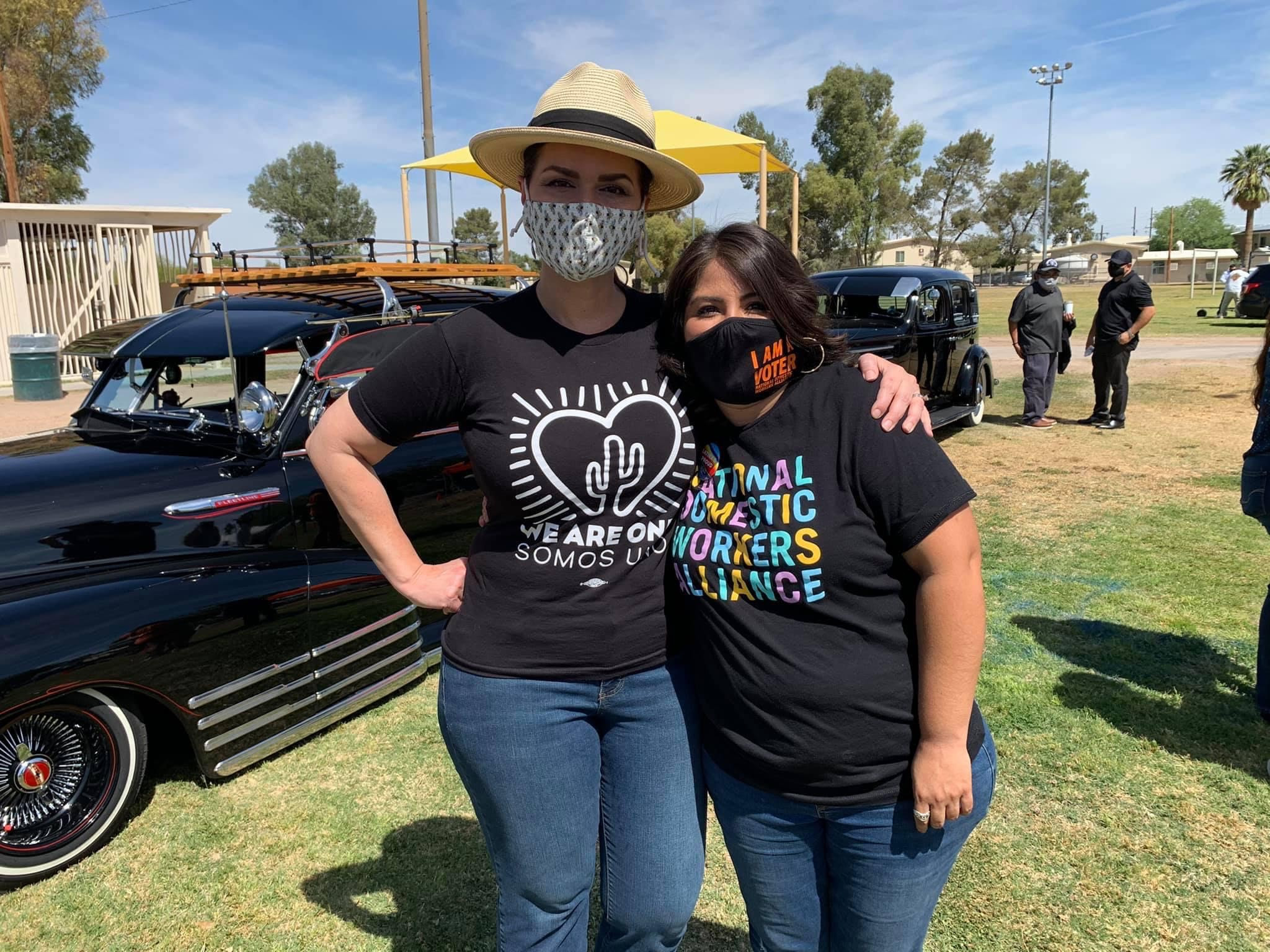 Mayor Romero supporting “Somos Uno” at our May Day event in Tucson.